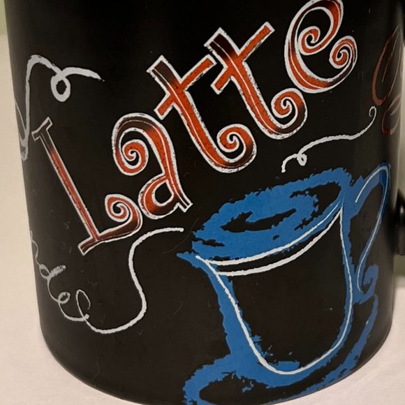 Starbucks Coffee Company Grande LATTE Cafe Menu Chalkboard Drawing 2007 - Picture 2 of 7